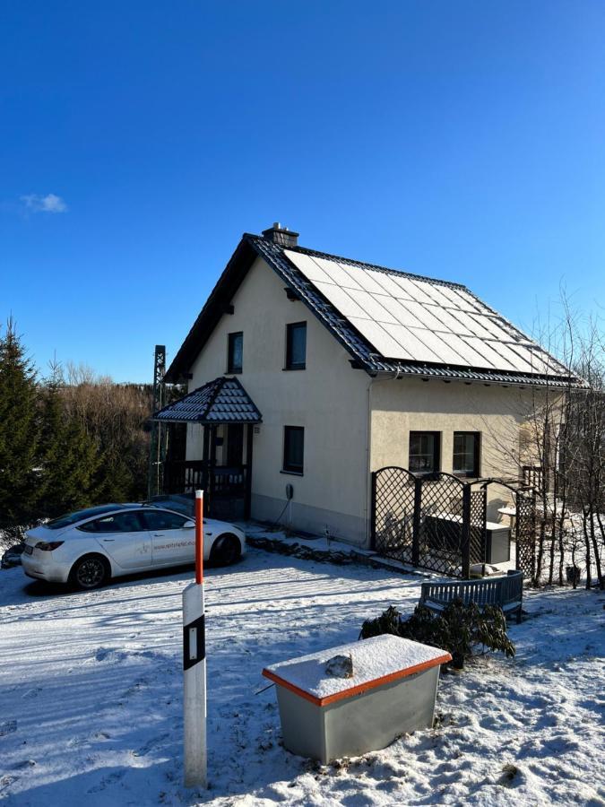 Luxus Ferienhaus Erzgebirge In Alleinlage Altenberg  Εξωτερικό φωτογραφία